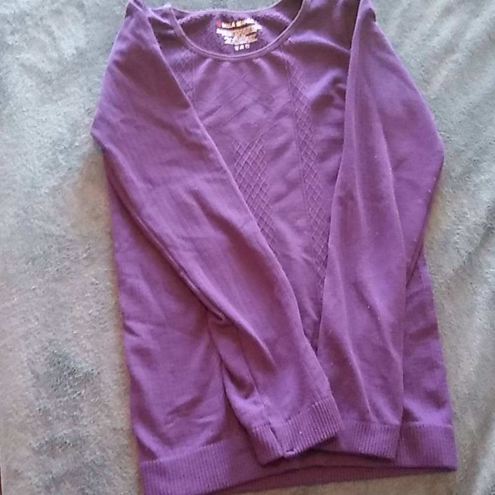 Purple long sleeve shirt